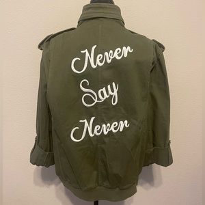 Alice + Olivia “Never Say Never” Utility Jacket, size M